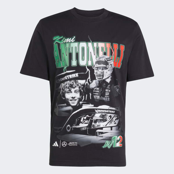 Black Mercedes - AMG Petronas Formula One Team Kimi Antonelli Graphic Tee