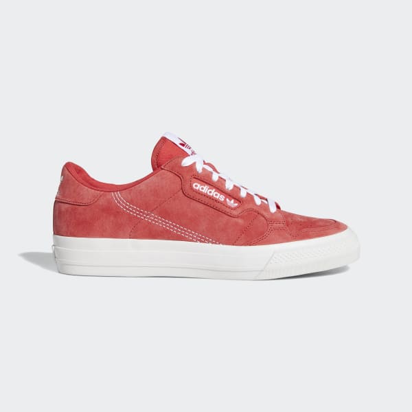 adidas Continental Vulc Shoes - Red 