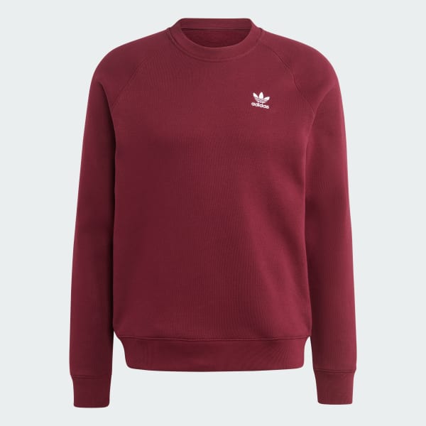 Burgundy adidas sweatshirt mens sales