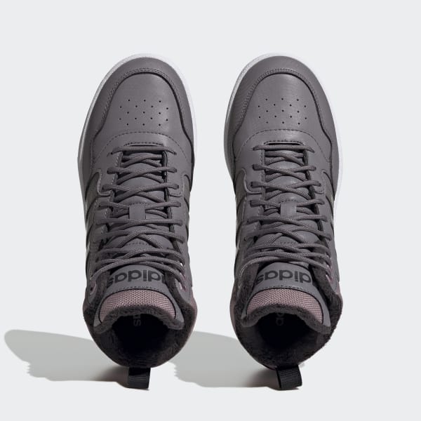 Γκρι Hoops 3.0 Mid Lifestyle Basketball Classic Fur Lining Winterized Shoes
