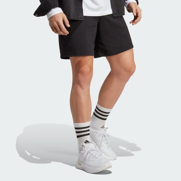 Black Essentials Logo Shorts