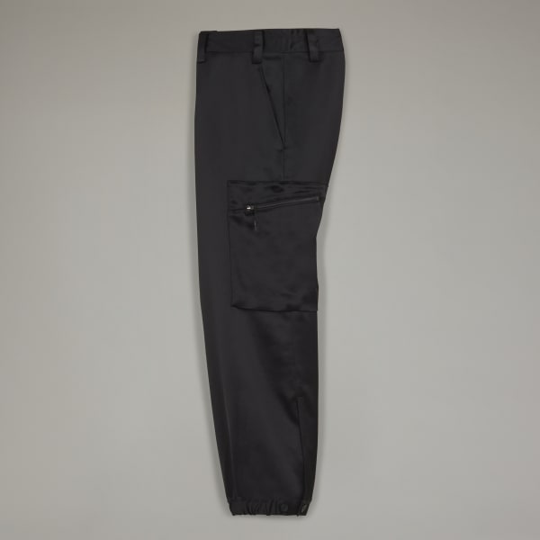 Svart Classic Tech Silk Cargo Pants L4961