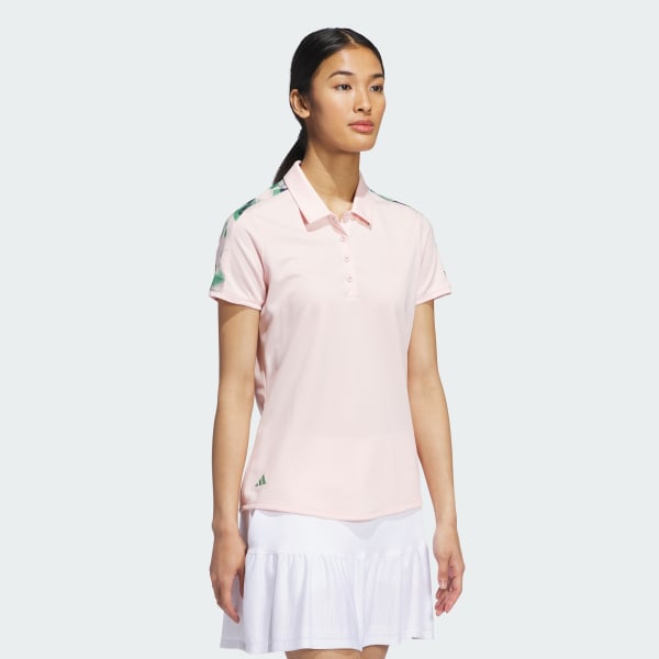 Pink Ultimate365 Printed Polo