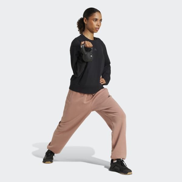 adidas Designed-for-Training Warm-Up Crewneck Sweatshirt - Black