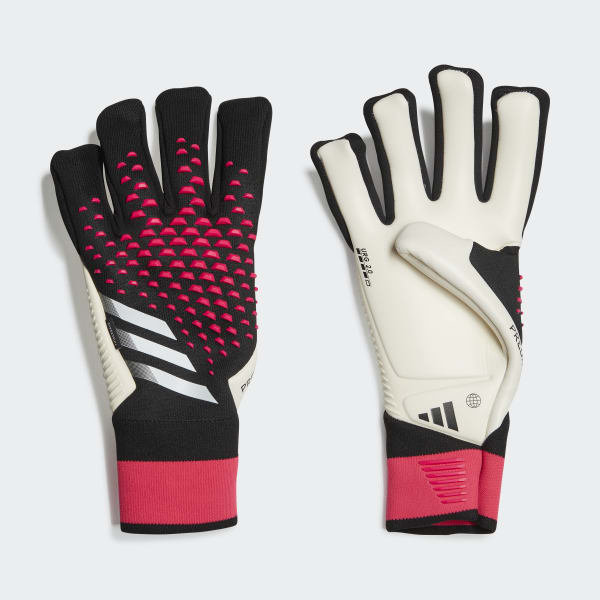 Black Predator Pro Fingersave Goalkeeper Gloves