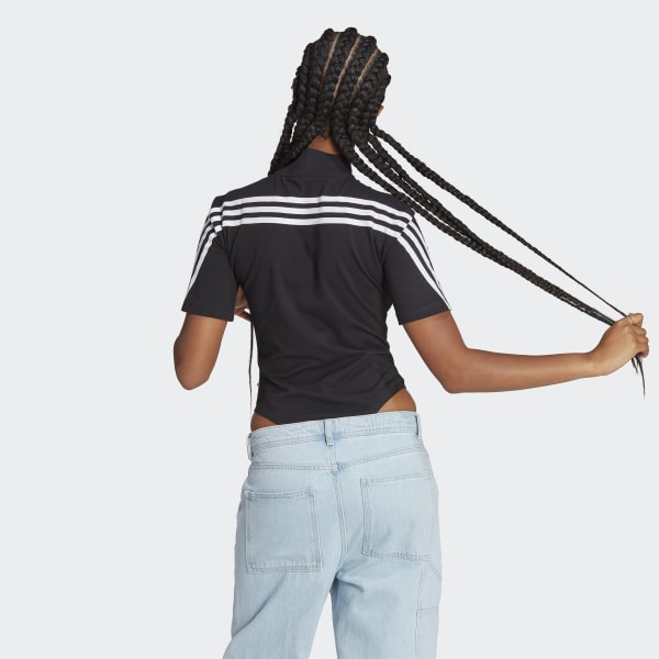 Black Future Icons 3-Stripes Bodysuit