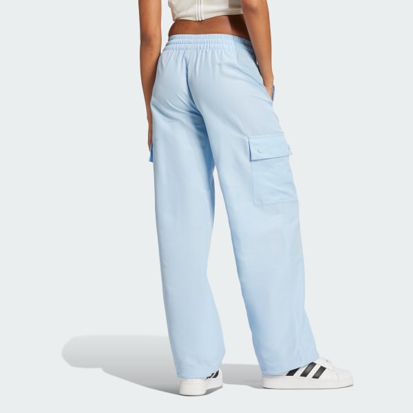 Azul Pantalón Cargo Essentials Tejido