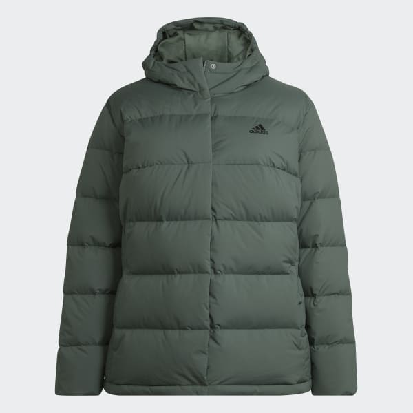 Groen Helionic Donsjack met Capuchon (Grote Maat) L4891