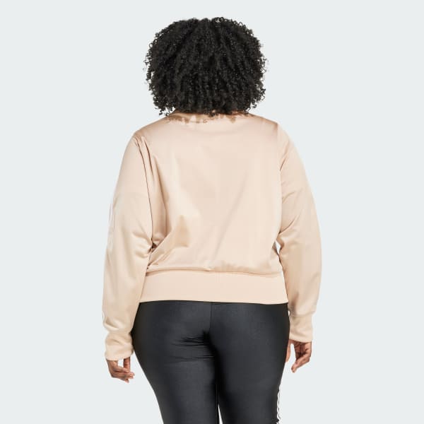 adidas Adicolor Classics Firebird Track Top Plus Size Beige adidas Ireland