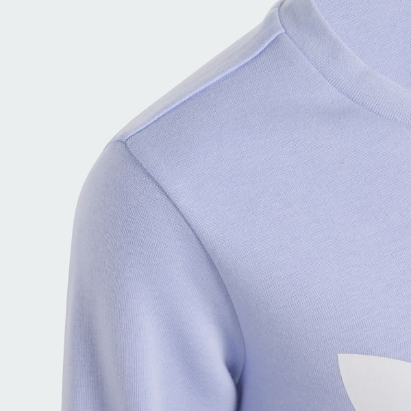 Purple Trefoil Crew Sweatshirt