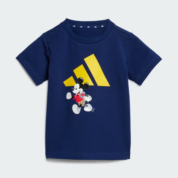 Azul Conjunto Camiseta e shorts adidas x Disney Mickey Mouse Infantil