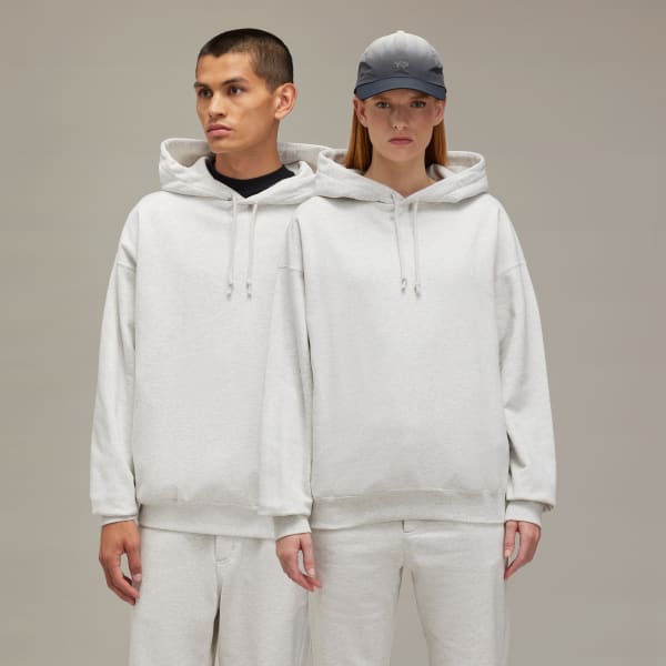 Grey Y-3 Brushed Terry Hoodie