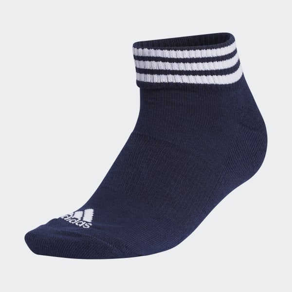 Blue 3-Stripes Ankle Socks