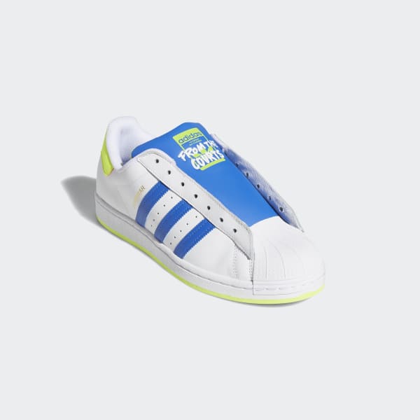 adidas superstar white blue