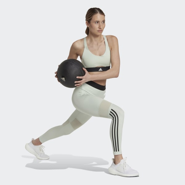 Groen Hyperglam 3-Stripes 7/8 Legging BW645