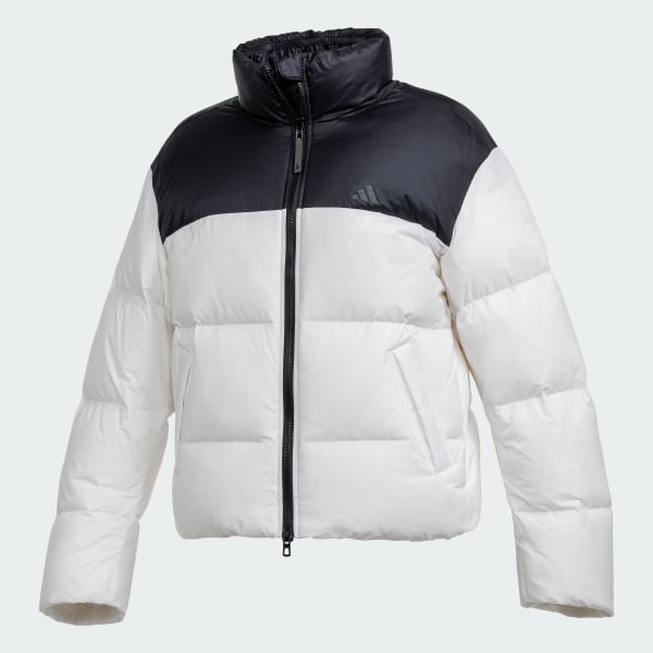 White 여성 3D 다운 쉘 자켓