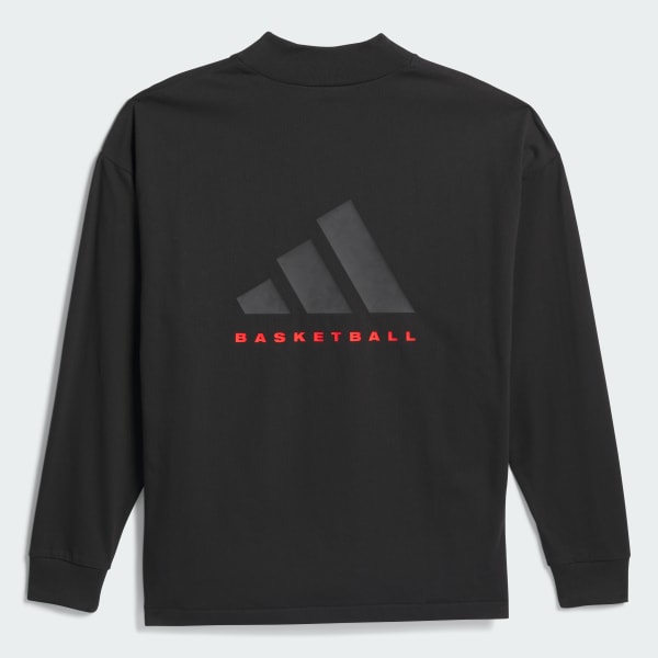 Camiseta Manga Longa Basquete (Unissex) - Preto adidas | adidas Brasil