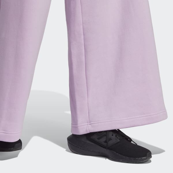 Lilla Studio Lounge Wide Leg Fleece Bukse KO467