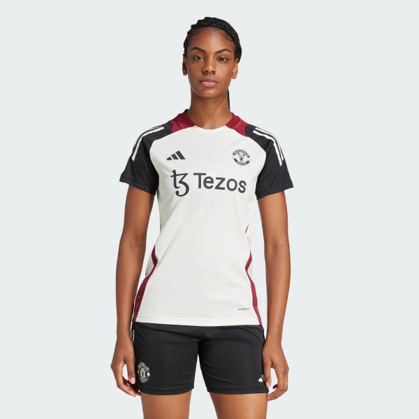White Manchester United Tiro 24 Training Jersey