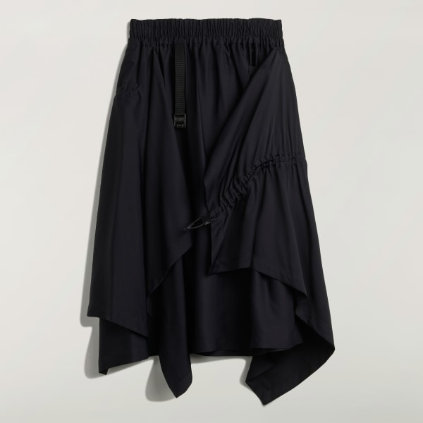 adidas Y-3 Rayon Twill Skirt - Black | Free Shipping with