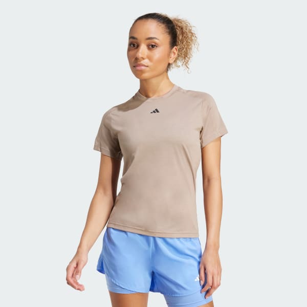 Braun AEROREADY Train Essentials Minimal Branding T-Shirt