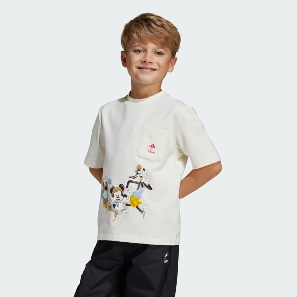 White ADIDAS DISNEY MICKEY MOUSE TEE