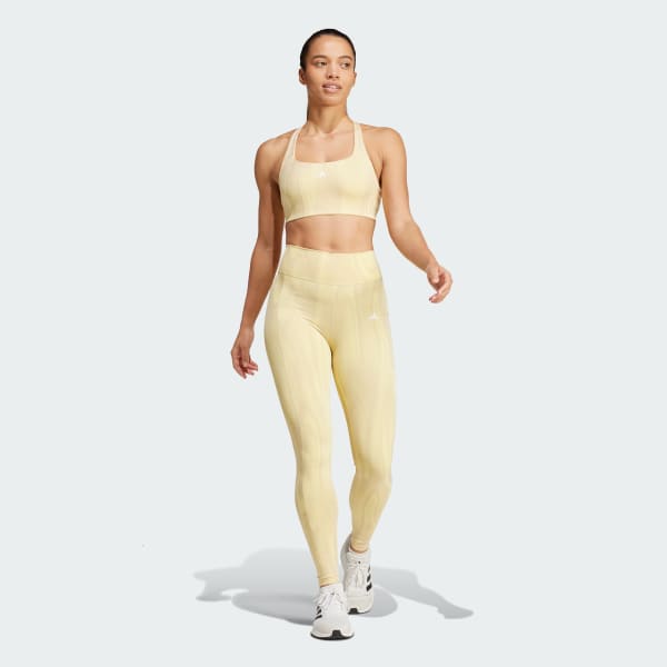 Amarillo Mallas Optime Estampadas Largo Completo