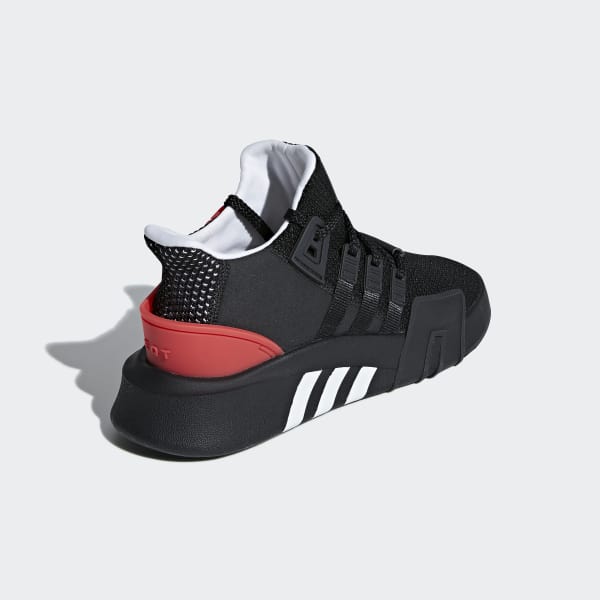eqt bask adv shoes black and red