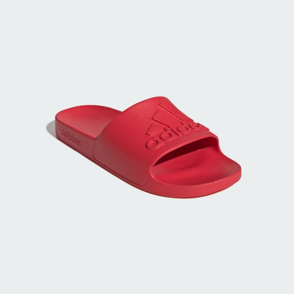 Red Adilette Aqua Slides