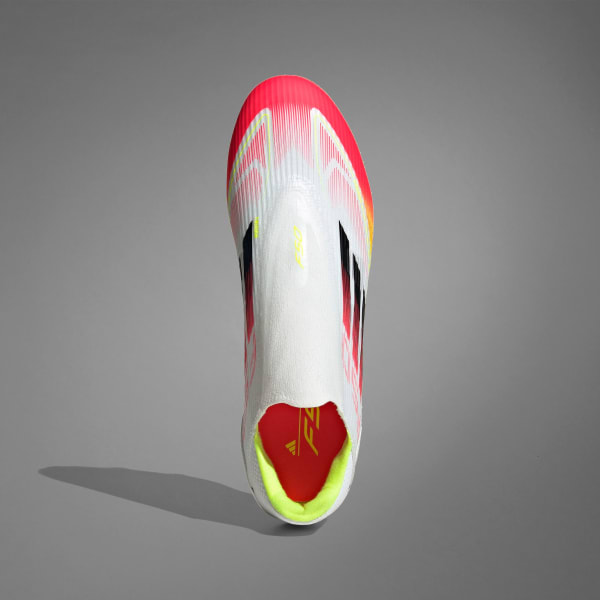 Vit F50 League Laceless Firm/Multi-Ground Fotbollsskor
