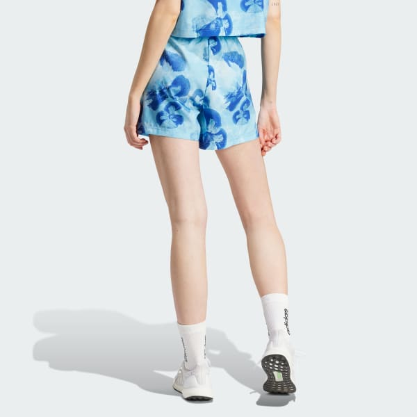 Blanco Shorts Tejidos Estampado Floral