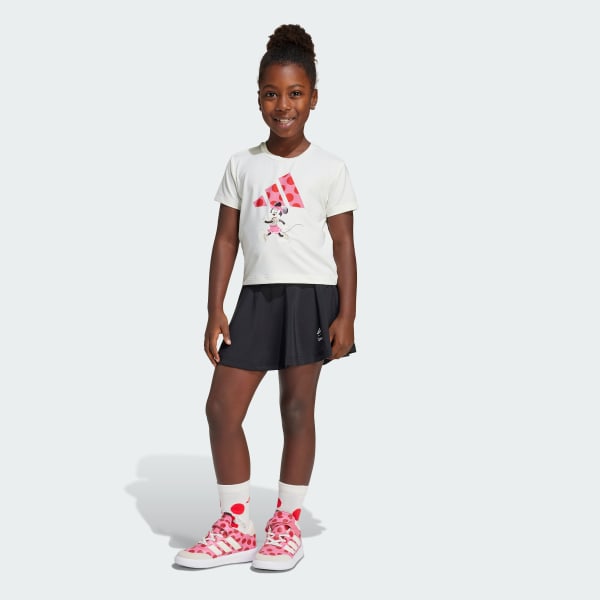 White ADIDAS DISNEY MINNIE MOUSE T-SHIRT SET