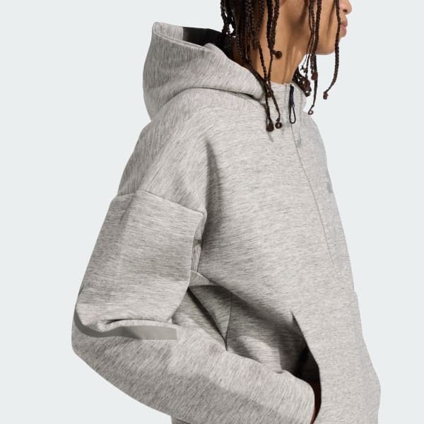 adidas Z.N.E.プレミアム フルジップ パーカー - グレー