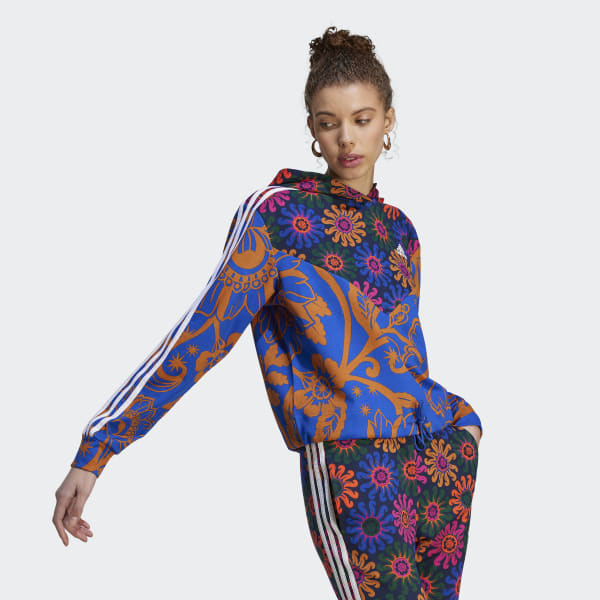Azul Polera con Capucha adidas x FARM Rio