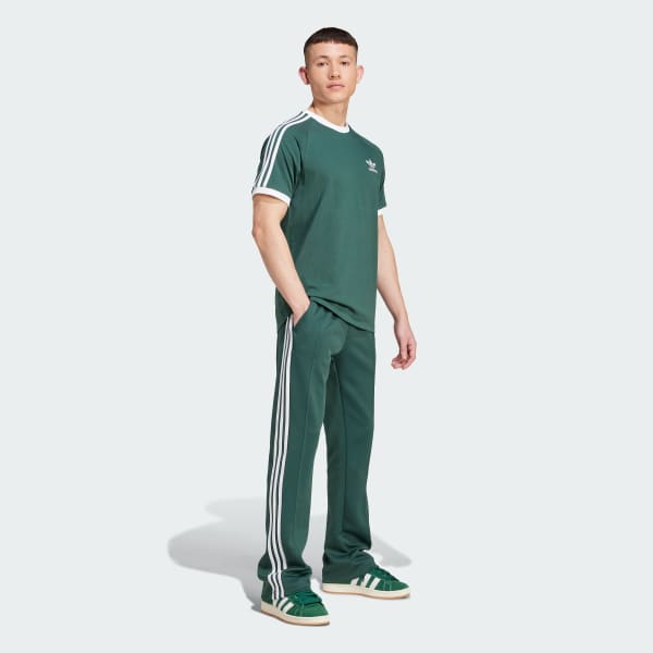 Adidas 3 stripes tee green store