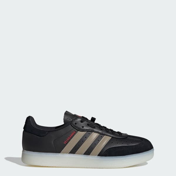 Black adidas leather sales