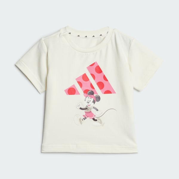 bílá SOUPRAVA ADIDAS DISNEY MINNIE MOUSE T-SHIRT 