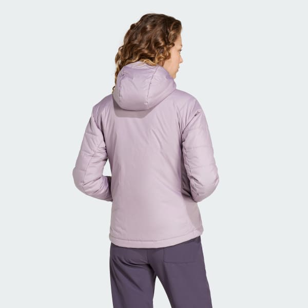Morado Chaqueta Térmica Terrex Multi Sintética con Capucha