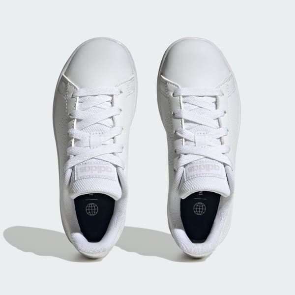 White Advantage Lifestyle Court Lace Shoes