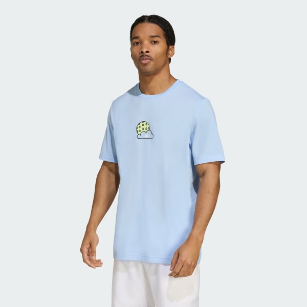 Bleu T-shirt graphique Pickleball