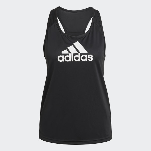 Negro Polera sin Mangas AEROREADY Designed 2 Move Logo Sport 28837