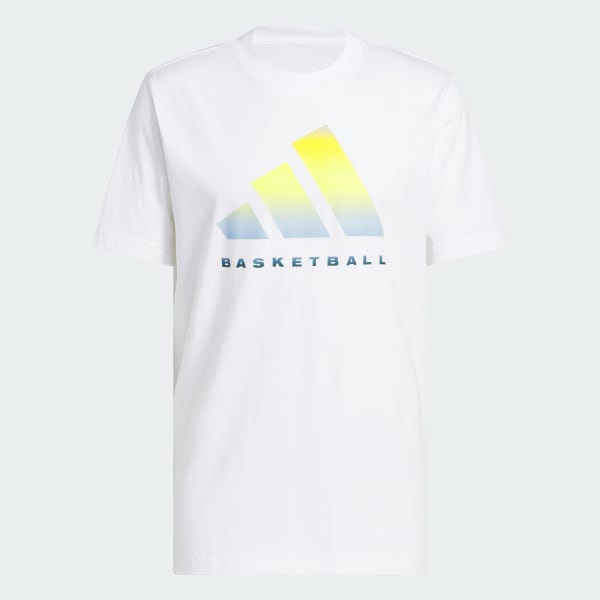 Blanco Playera estampada de adidas Basketball