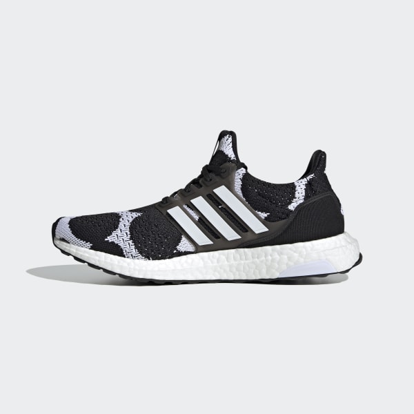 adidas ultra boost black with white stripes