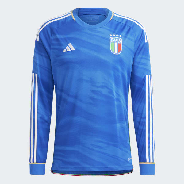 Niebieski ITALY 2023 HOME LONG SLEEVE JERSEY