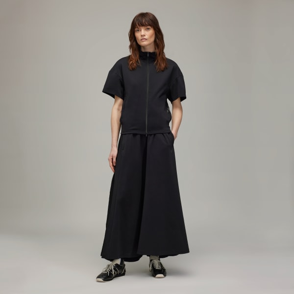 Schwarz Y-3 3-Streifen Track Rock