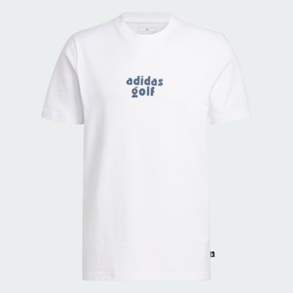 Blanc T-shirt de golf graphique