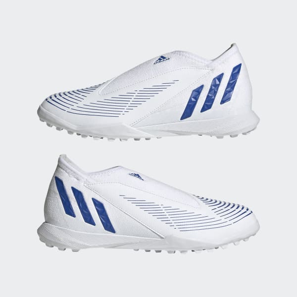 Zapatos de Fútbol Predator Edge.3 Sin Cordones Pasto Sintético Blanco adidas | adidas Chile