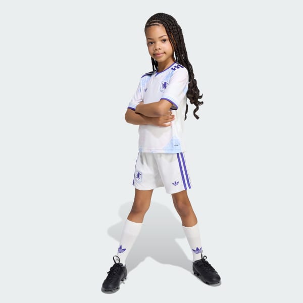 Blanc Mini Kit Third Aston Villa FC 25/26 Enfants