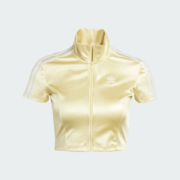Yellow Adicolor Short Sleeve Track Top