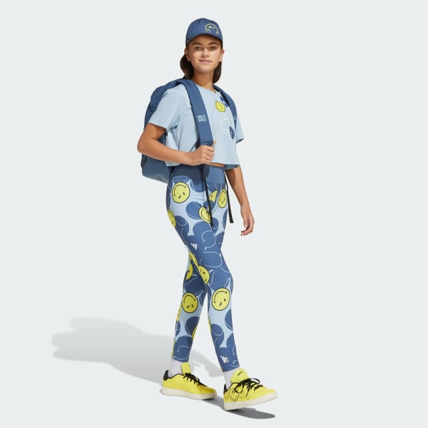 Azul Licras adidas x Smileyworld Training Niños